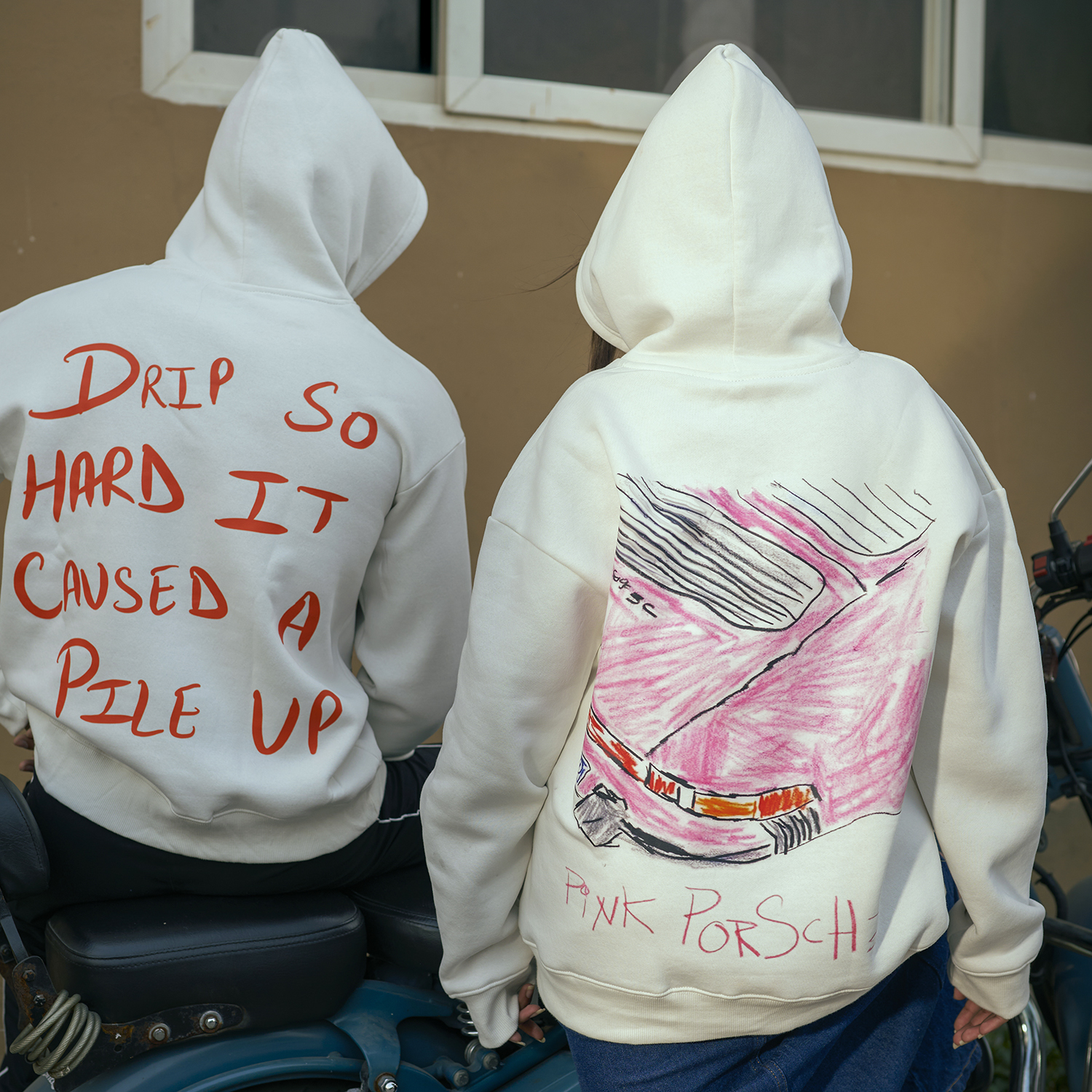 Dune Drip Pink Porsche Kiss Hoodie - Unisex - Image 4